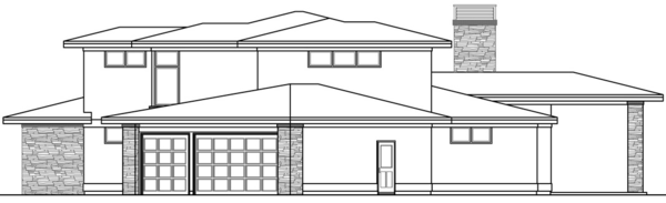 Right Elevation for House Plan #342073