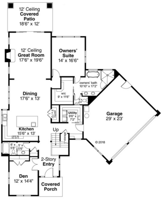 Main Floor Plan for House Plan #342073