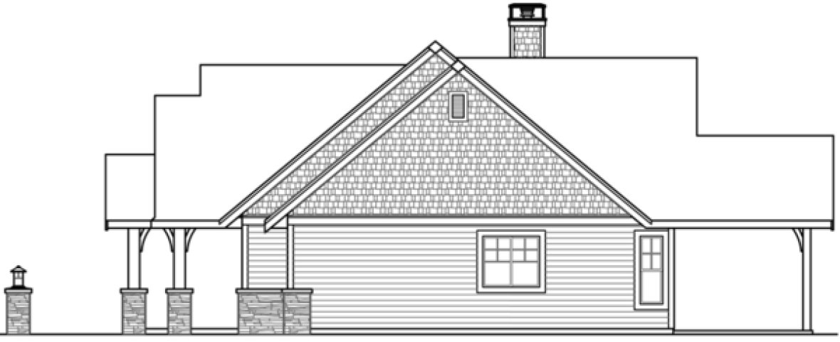 Right Elevation for House Plan #342562