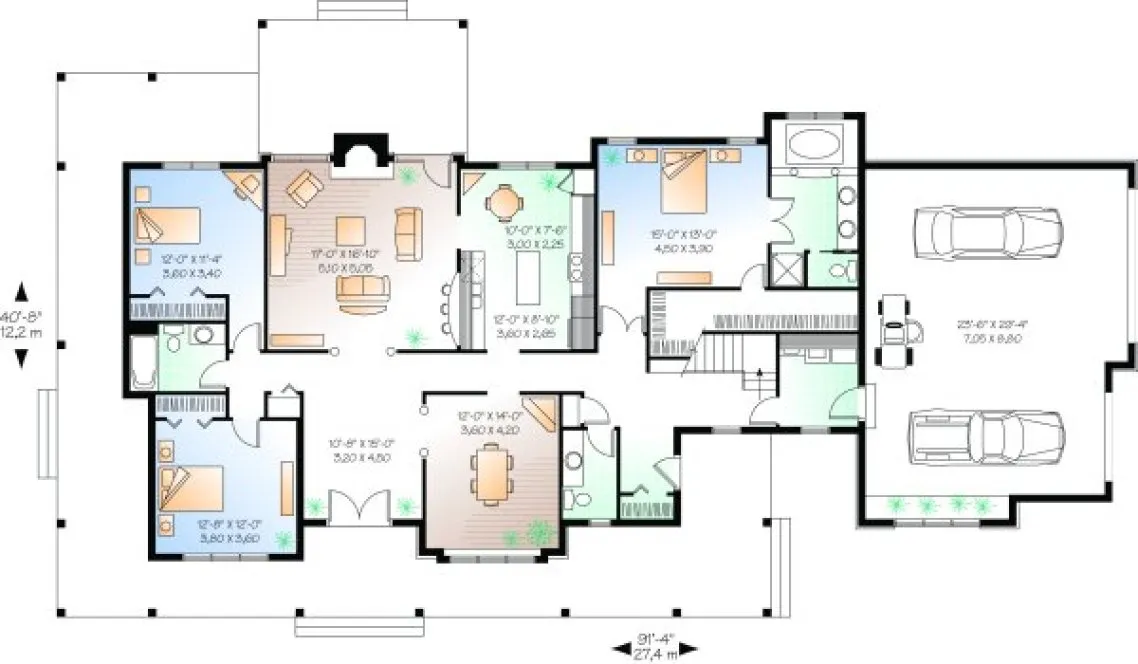 Main Floor Plan for House Plan #146962