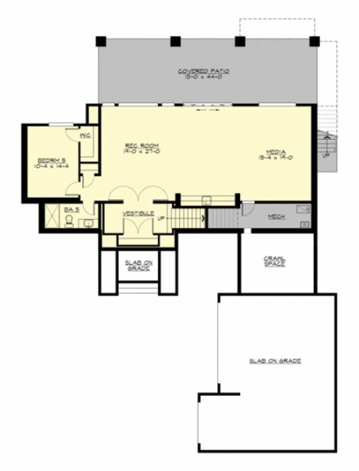 Basement Plan for House Plan #335055