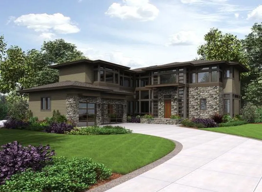 Full Rendering for House Plan #335055