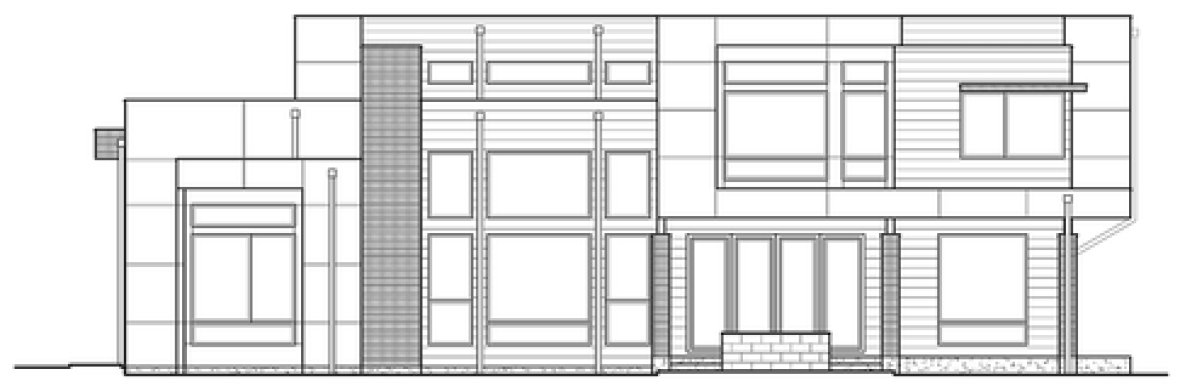 Right Elevation for House Plan #330854