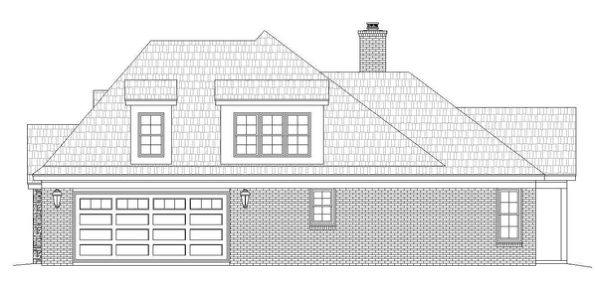 Right Elevation for House Plan #690053