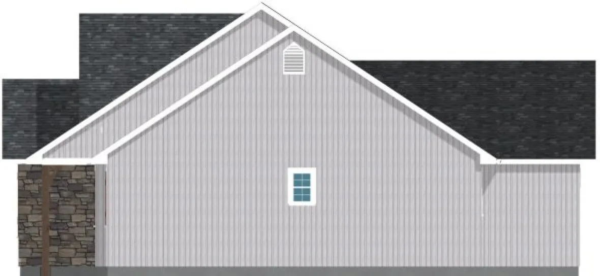 Right Elevation for House Plan #203010