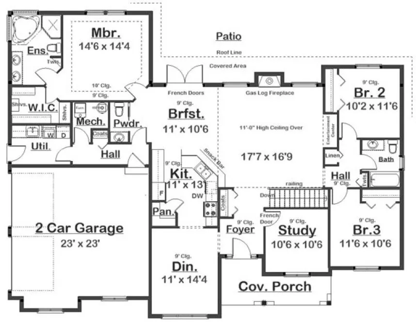 ExteriorPhoto for House Plan #203010