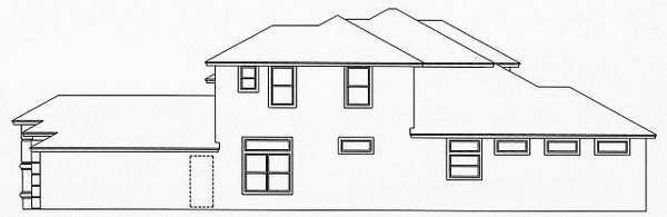 Right Elevation for House Plan #869992