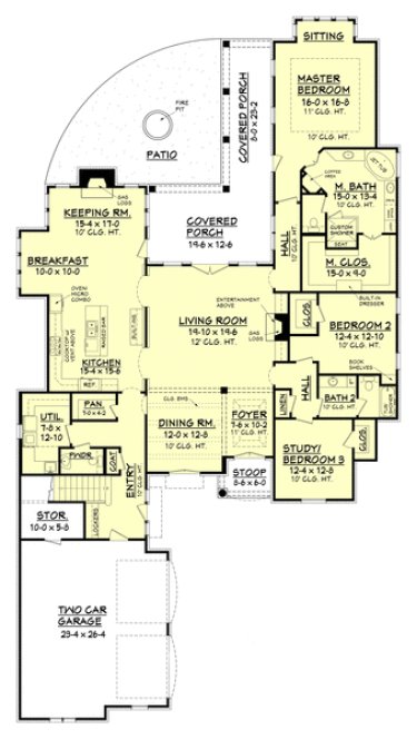 Main Floor Plan for House Plan #301983
