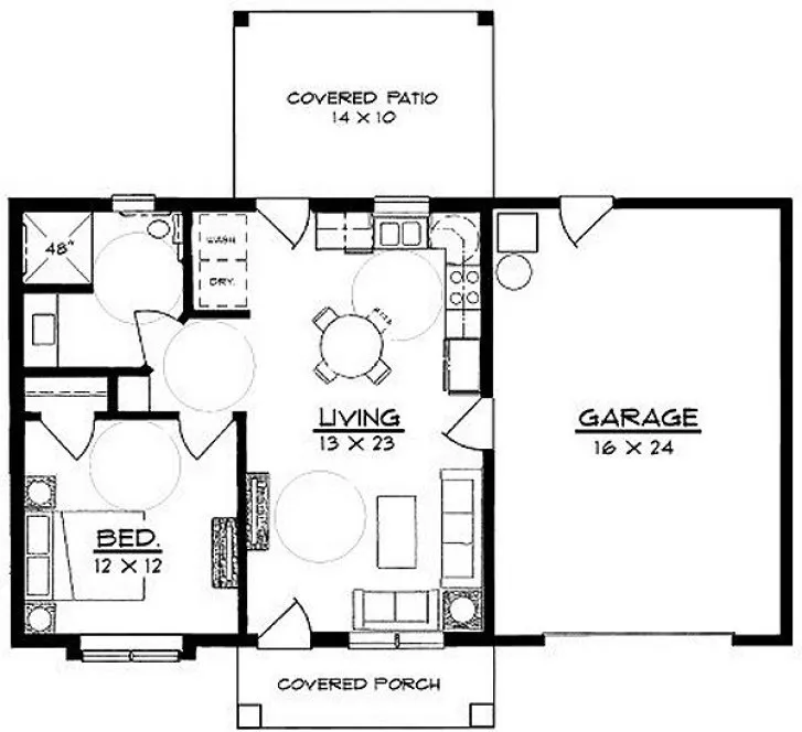 Main Floor Plan for House Plan #354260