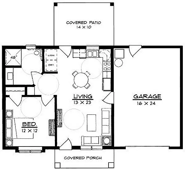 Main Floor Plan for House Plan #354260