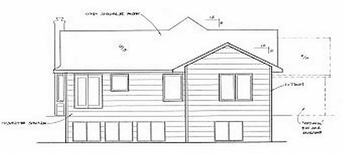 Rear Elevation for House Plan #359511