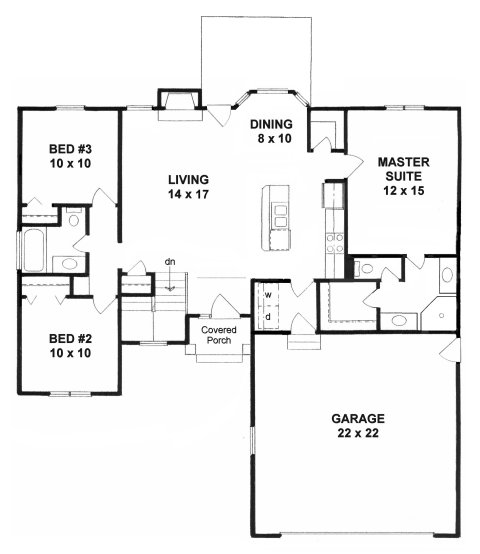 Main Floor Plan for House Plan #354811