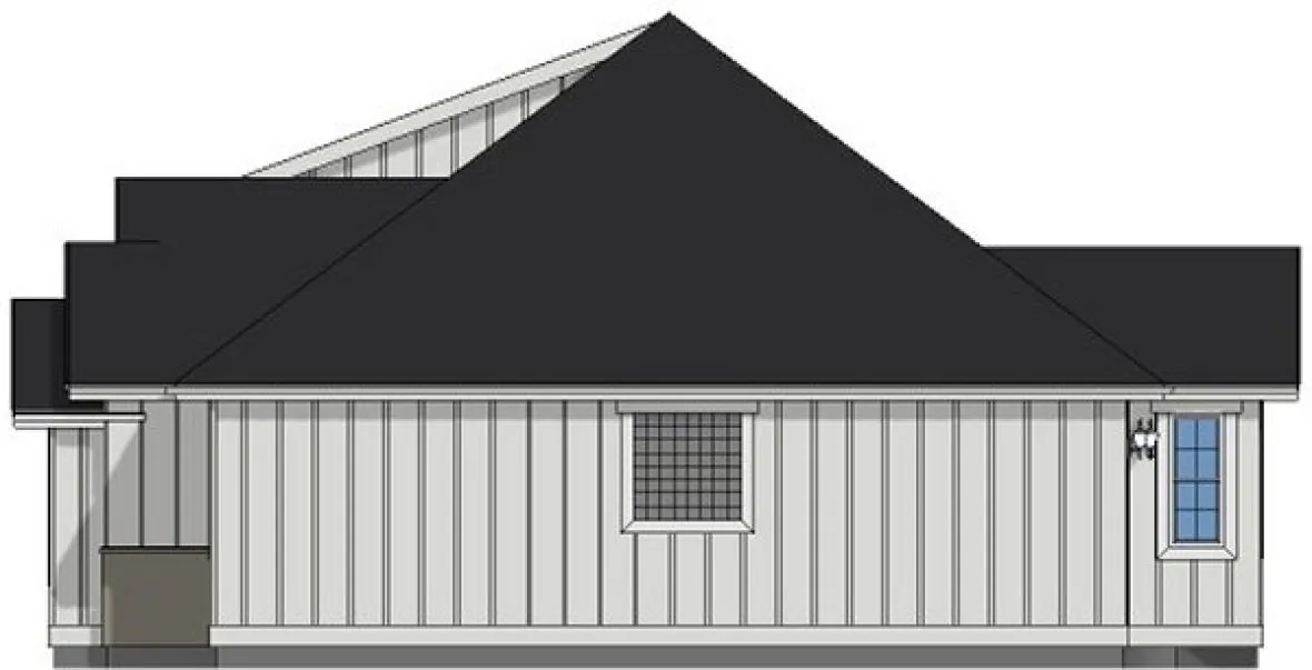 Right Elevation for House Plan #203070
