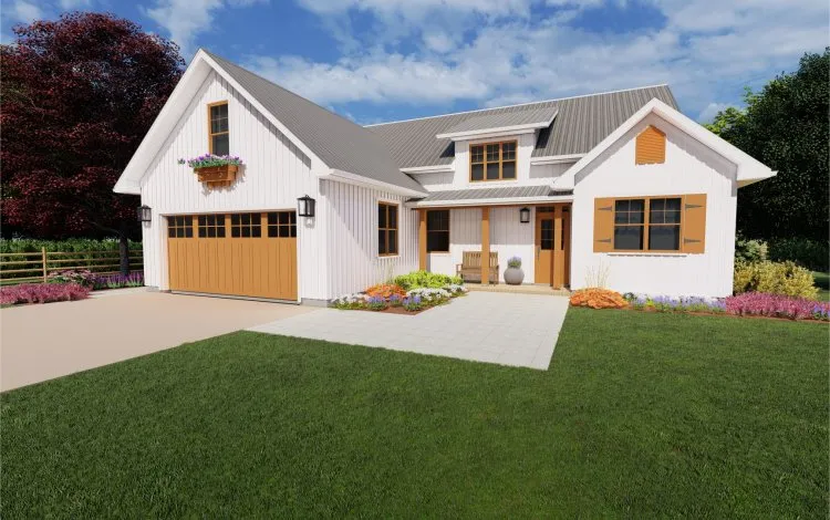 Full Rendering for House Plan #203034