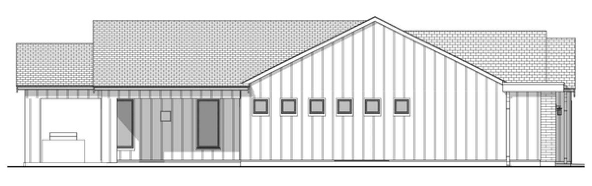 Left Elevation for House Plan #592352