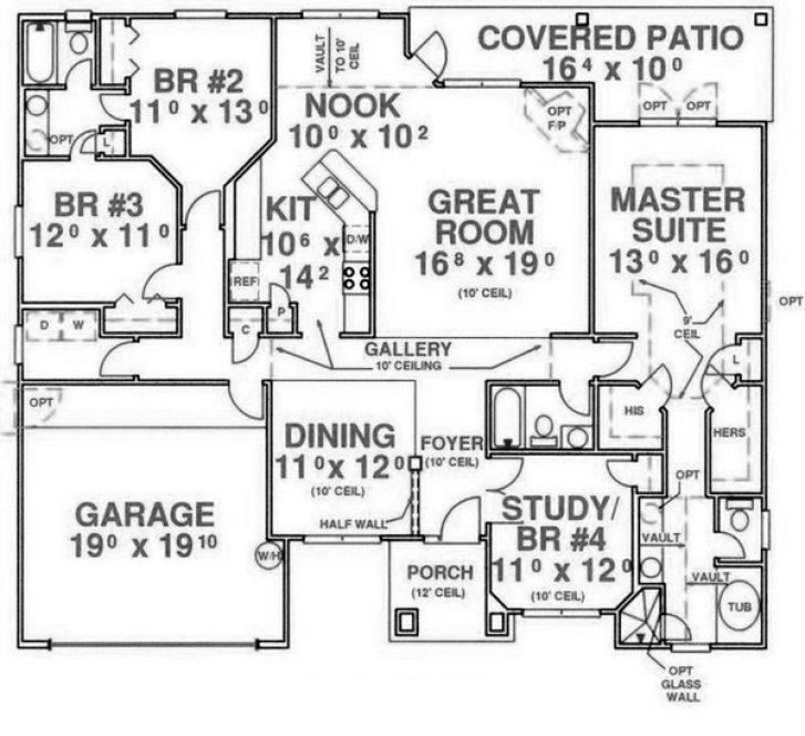 Main Floor Plan for House Plan #866902