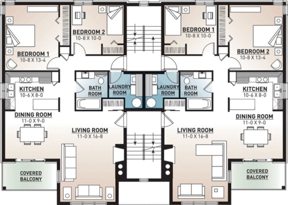Second Floor Plan for House Plan #149103