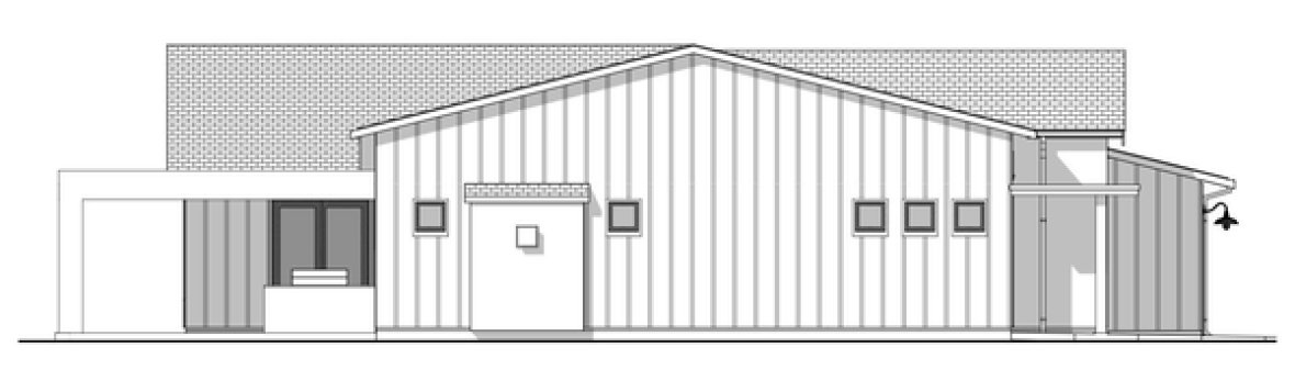 Left Elevation for House Plan #592162