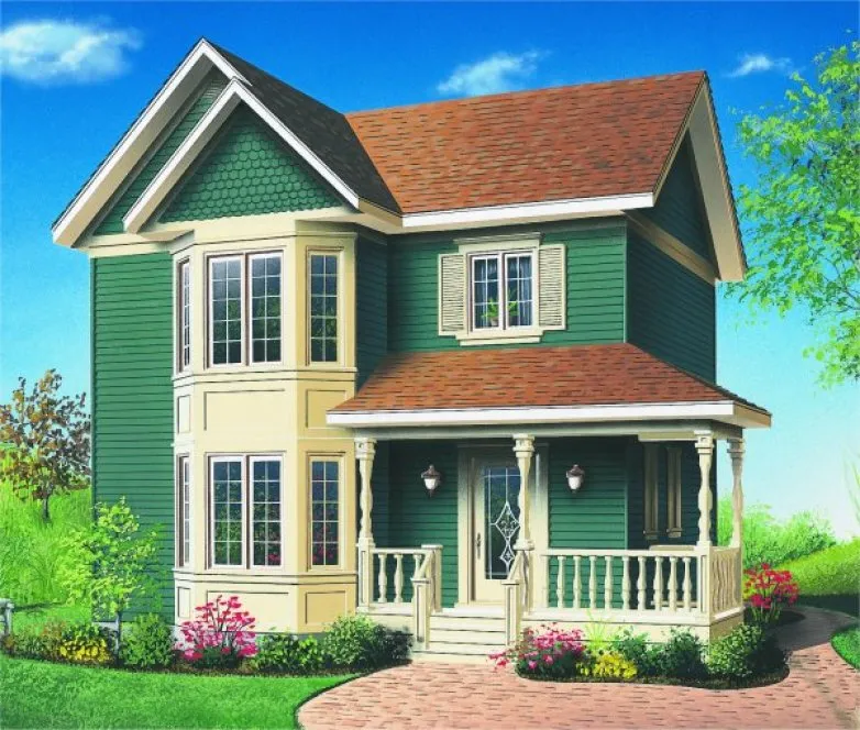 Full Rendering for House Plan #141372