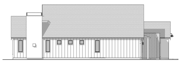 Left Elevation for House Plan #594082