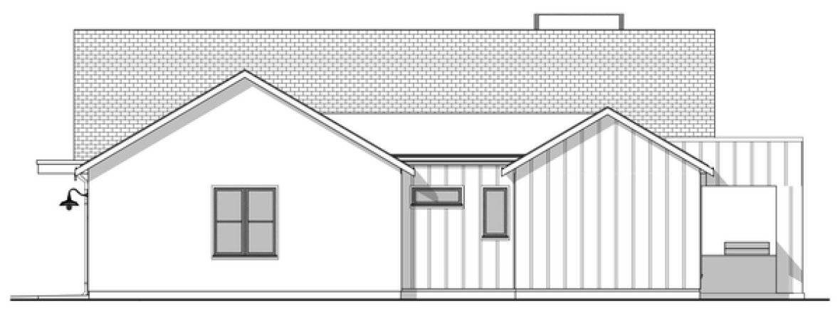 Right Elevation for House Plan #594082