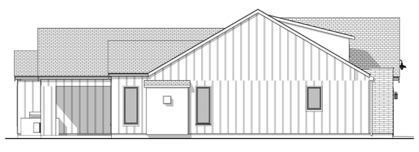 Left Elevation for House Plan #598313