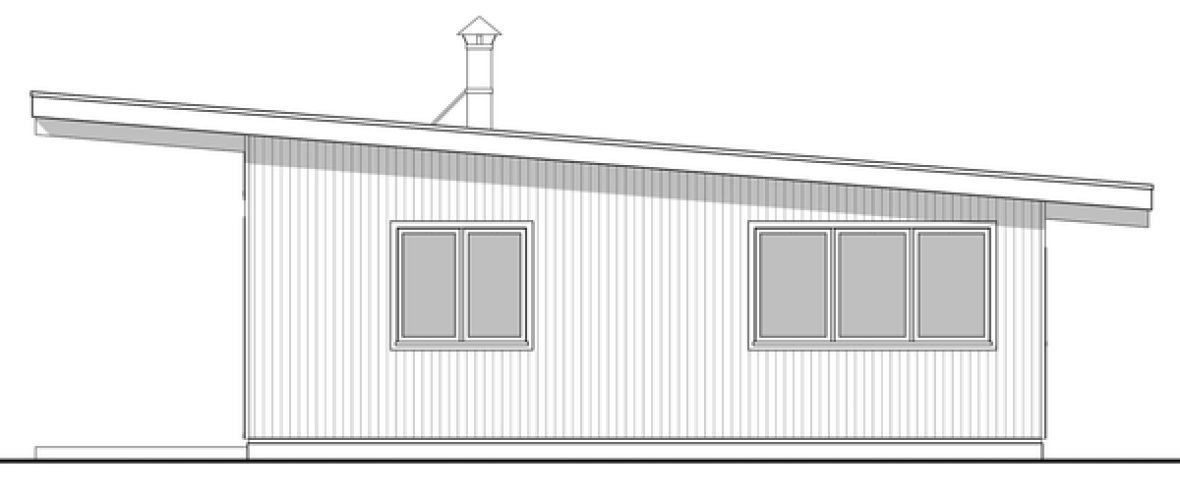 Right Elevation for House Plan #590621