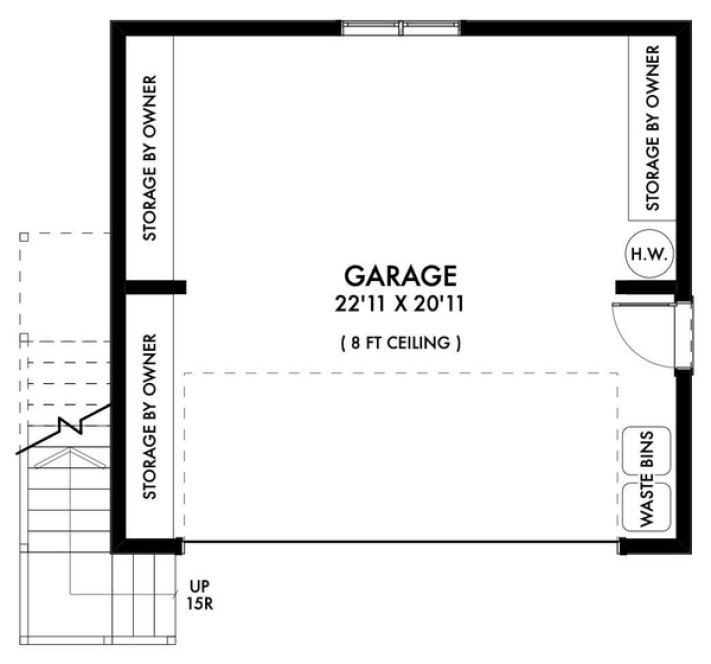 Main Floor Plan for House Plan #599001
