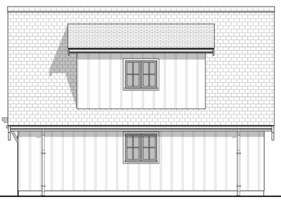 Right Elevation for House Plan #594070