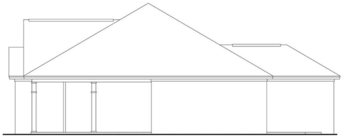 Right Elevation for House Plan #300531