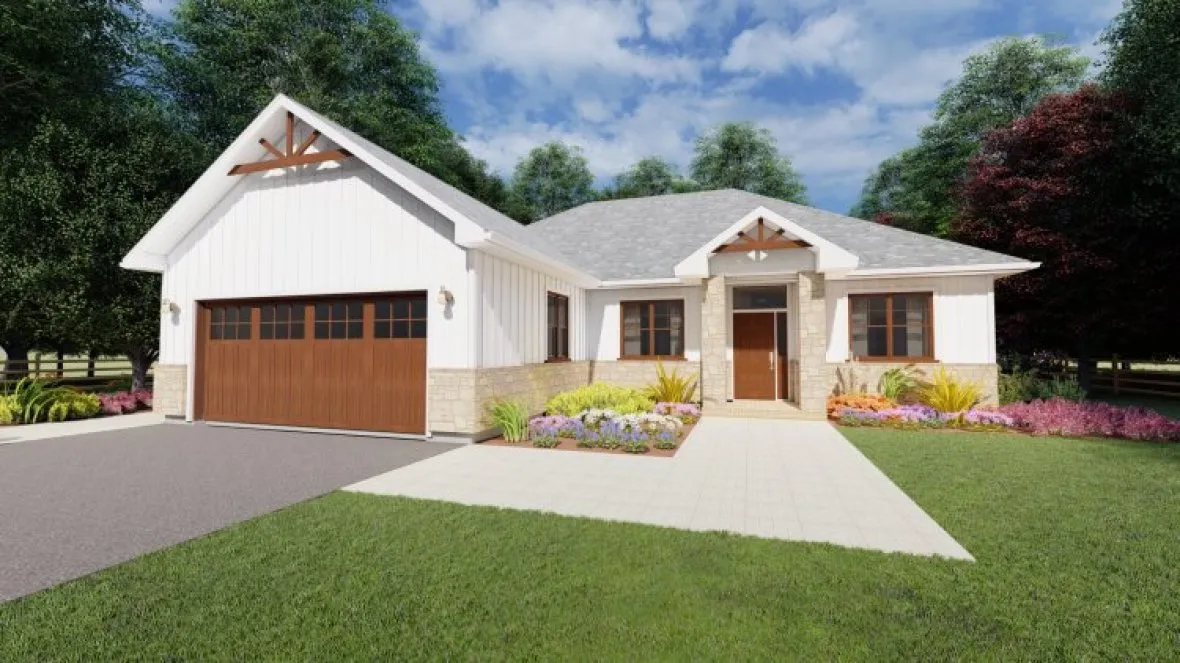 Full Rendering for House Plan #203035