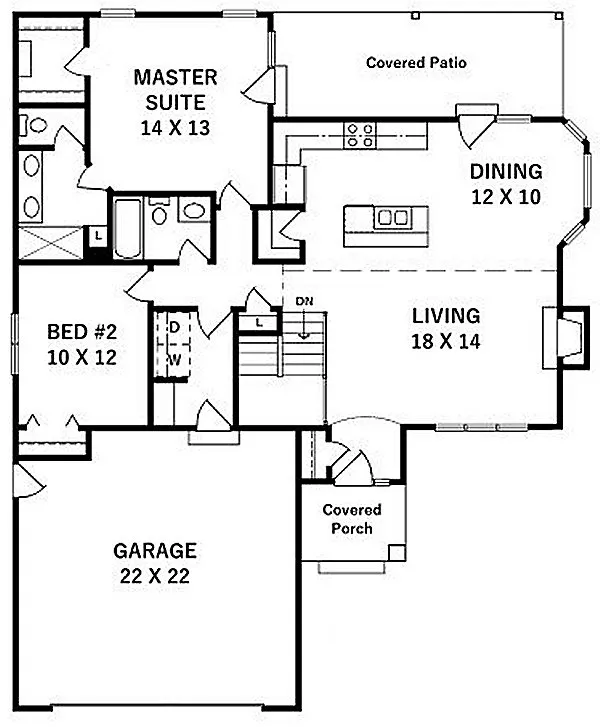 Main Floor Plan for House Plan #359221