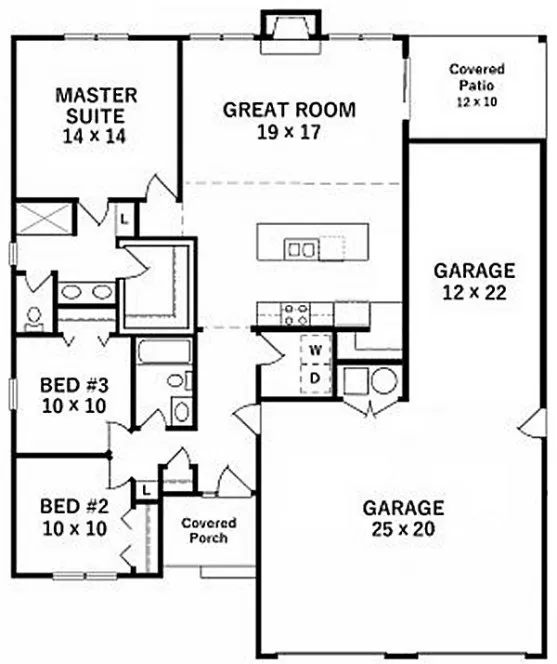 Main Floor Plan for House Plan #359231