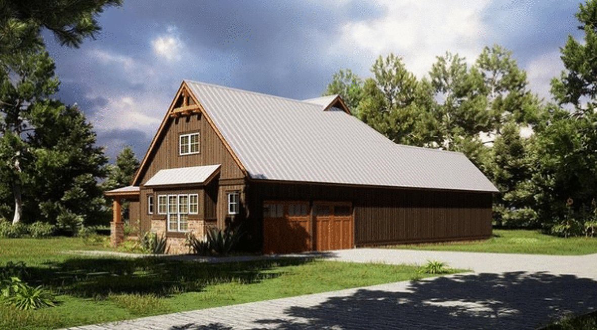 Right Elevation for House Plan #317981