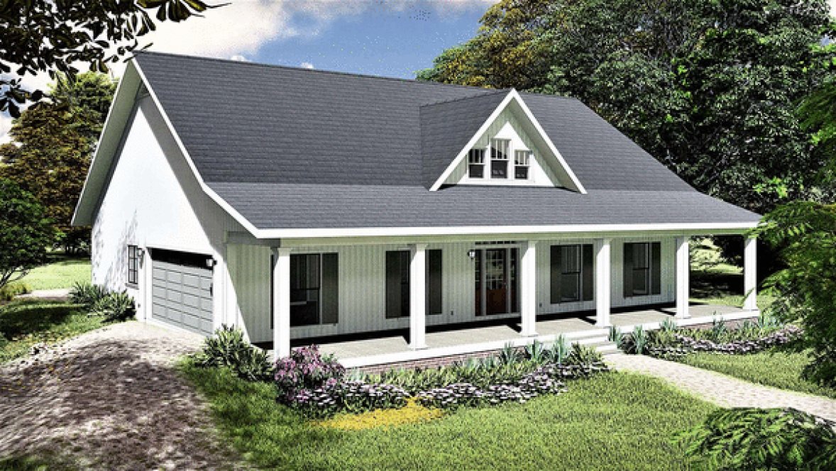 Left Elevation for House Plan #431161