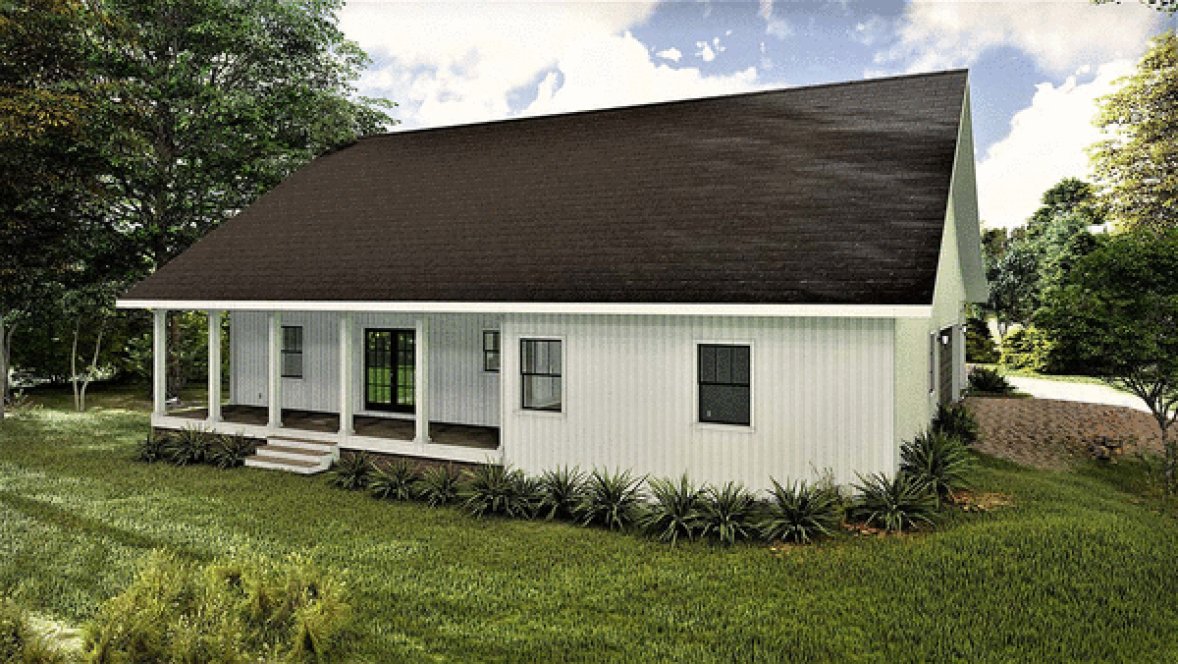 Rear Elevation for House Plan #431161