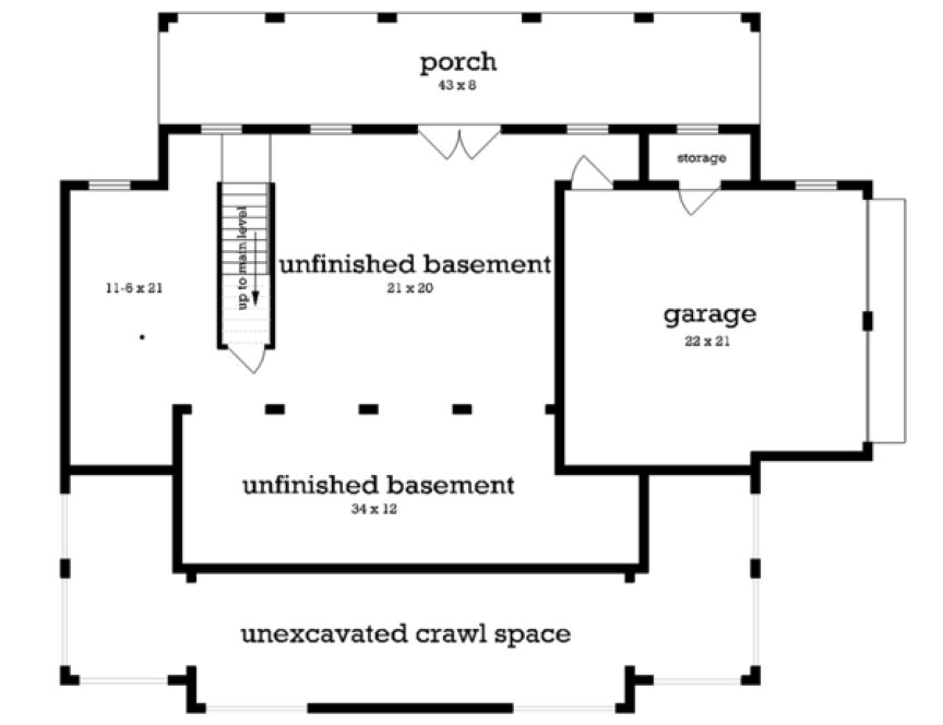 Basement Plan for House Plan #480261