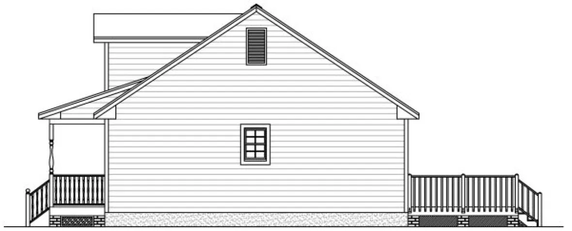 Right Elevation for House Plan #740858
