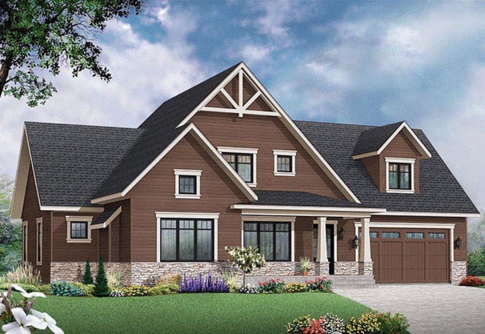 Full Rendering for House Plan #147053