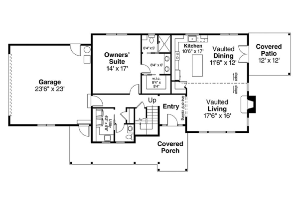 Main Floor Plan for House Plan #345391