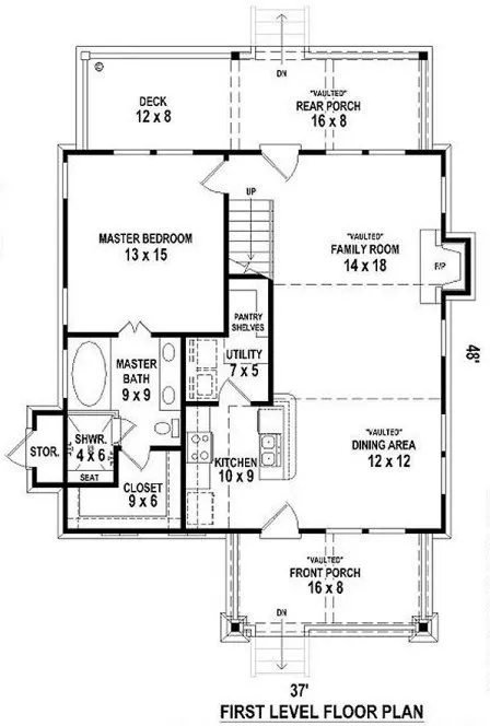 Main Floor Plan for House Plan #496141