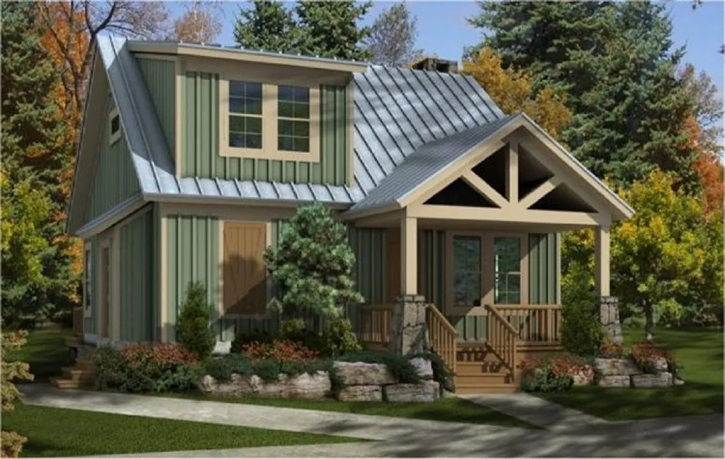 Full Rendering for House Plan #496141