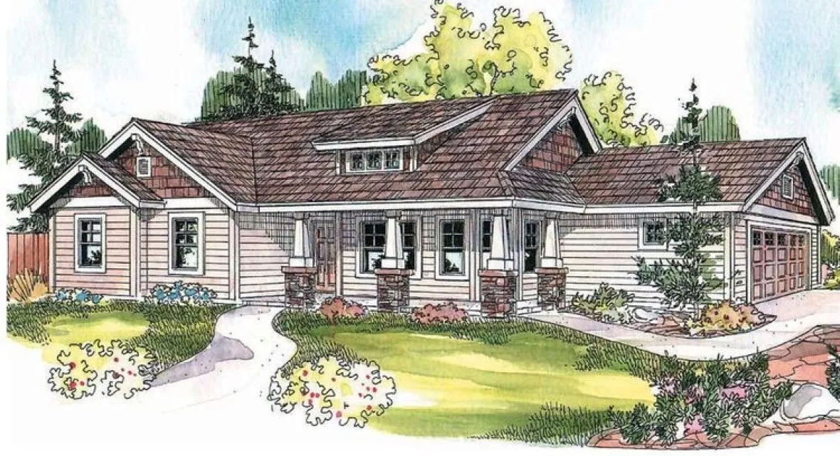 Full Rendering for House Plan #344841