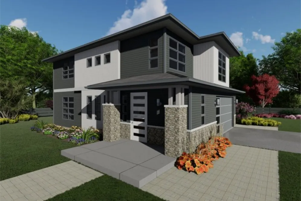 Full Rendering for House Plan #203014
