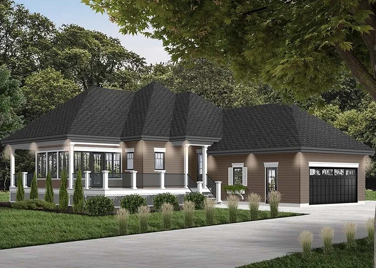 Full Rendering for House Plan #146411
