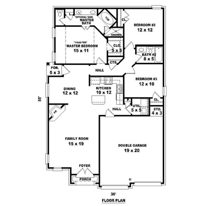 Main Floor Plan for House Plan #491141