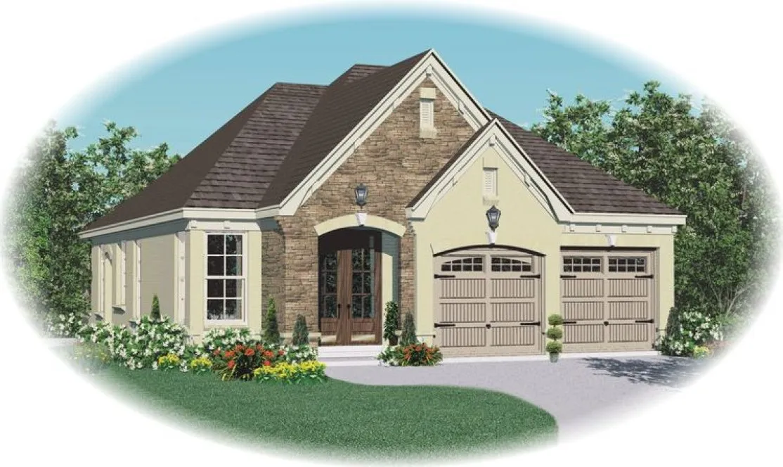 Full Rendering for House Plan #491141