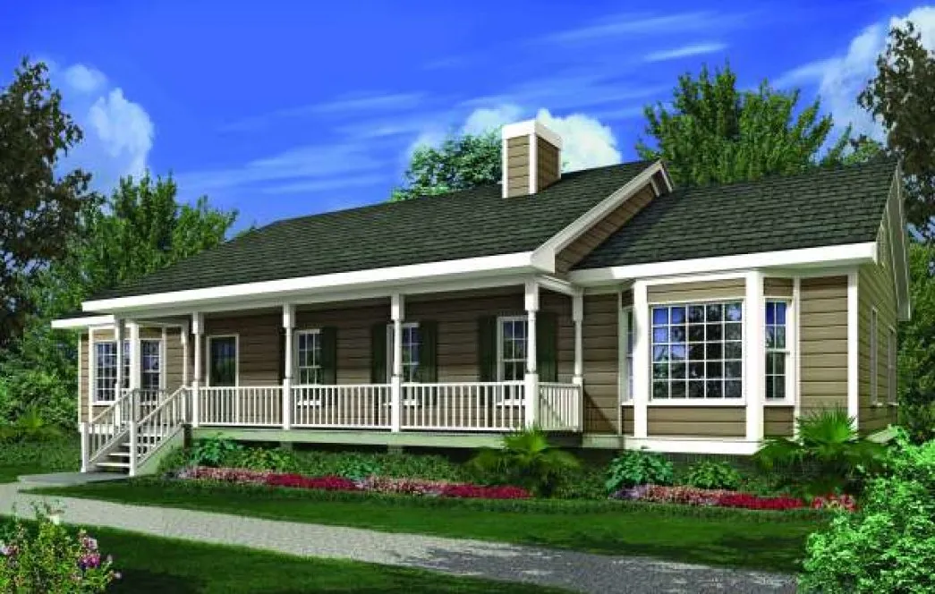 Full Rendering for House Plan #120081