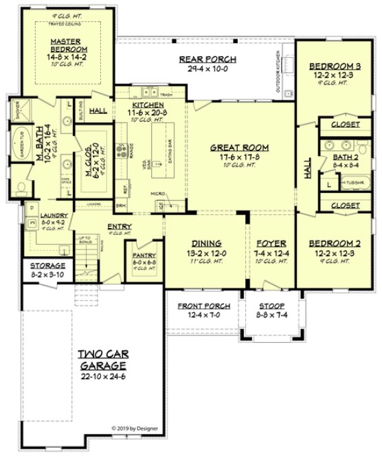 Main Floor Plan for House Plan #305612