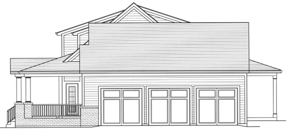 Right Elevation for House Plan #530142